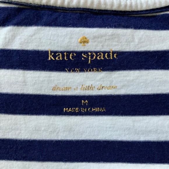 Kate Spade Look on the Bright Side Navy and White Short Pajamas M - Picture 5 of 6